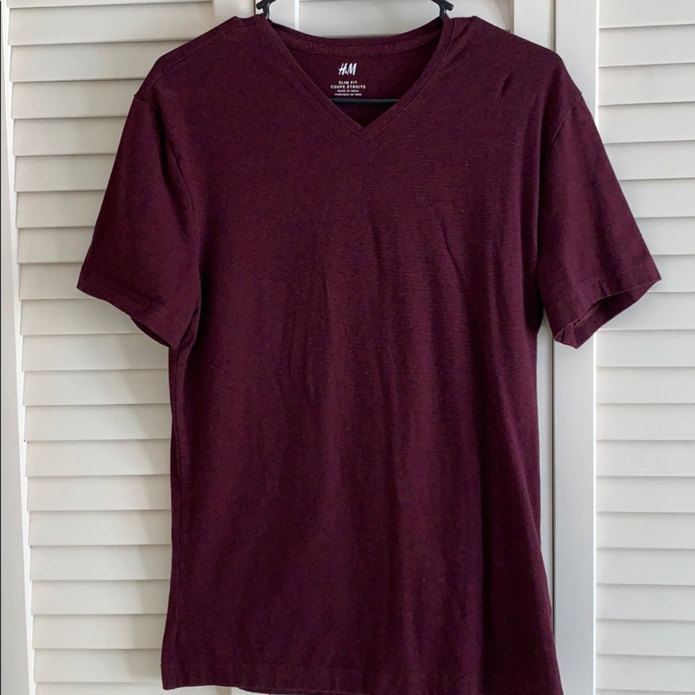 Maroon Deep V